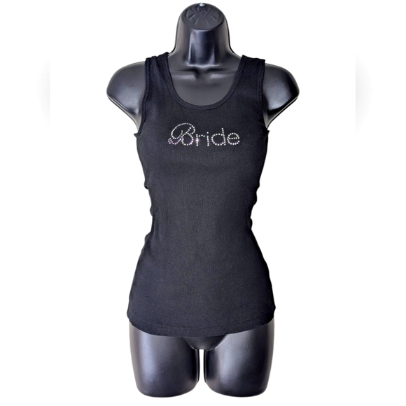 Girl Extraordinaire Tops - "Bride" Ribbed Tank Top